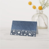 Blue Jean Denim & Diamondsテーブル番号座席 プレイスカード (裏面)