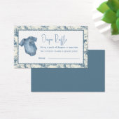 Blue Jean Denim Diaper Raffle Boy Enclosure Card (デスク)