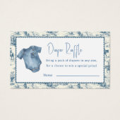 Blue Jean Denim Diaper Raffle Boy Enclosure Card (正面)