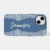 Blue Jean Denim iPhone / iPadケース 15ケース (裏面横)