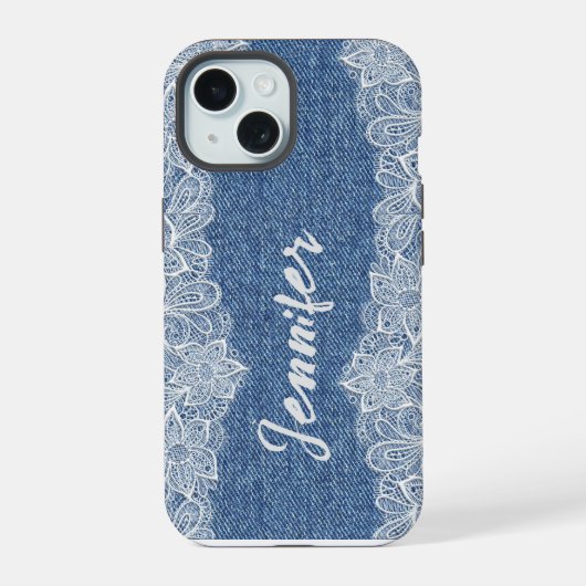 Blue Jean Denim iPhone / iPadケース 15ケース (裏面)