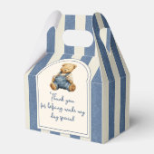 Blue Jean Denim Teddy Bear Baby Shower フェイバーボックス (裏面サイド)