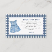 Blue Jean Dress Gingham Girl Books For Baby エンクロージャーカード (正面)