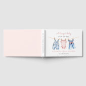 Blue Jean Girl Baby Shower Guest Book ゲストブック (全面)