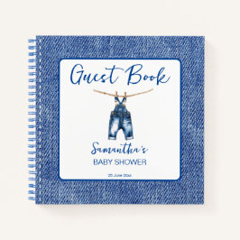 Blue jean It's a boy baby shower guest book ノートブック