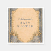 Blue Jeans Little Cowboy Baby Shower スタンダードカクテルナプキン (正面)