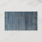 Blue Jeans QRコード歯科医名刺 名刺 (裏面)