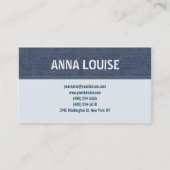 Blue jeans simple 名刺 (正面)