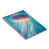 Blue Jellyfish | Ocean Animal Painting ノートブック (右側)
