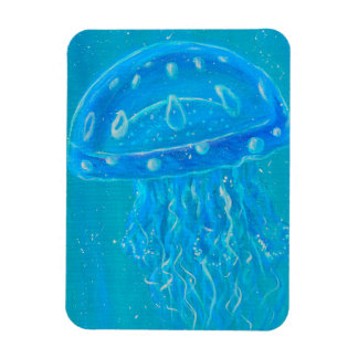 Blue Jellyfish Painting マグネット