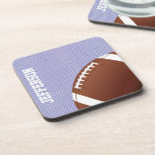 Blue Jersey and Football Custom Coaster コースター (左側)