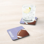 Blue Jersey and Football Custom Coaster コースター (右側)