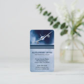 Blue Jet飛行機インSkyチャーターパイロット名刺 名刺 (スタンド正面)