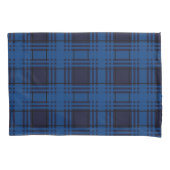 Blue Jewel Plaid Tartan Pillowcase 枕カバー (正面)
