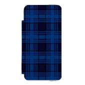 Blue Jewel Tartan  Incipio iPhoneウォレットケース (フォリオ 正面)