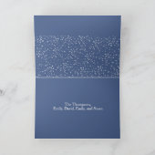 Blue Joy to the World Christmasのフォトカード1枚の写真 シーズンカード (内部)