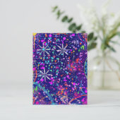 Blue Jubilee Abstract Art  ポストカード (スタンド正面)