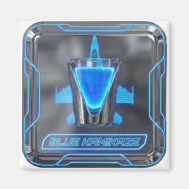 Blue Kamikaze Vodka Shot マグネット