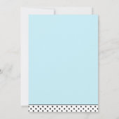 Blue Kangarooジョイ少年の赤ちゃんシャワーのためのジャンプ 招待状 (裏面)