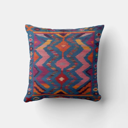 Blue Kilim Pillowsドイツ： クッション (裏面)