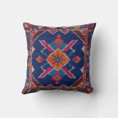 Blue Kilim Pillows：完璧なアクセント クッション (裏面)