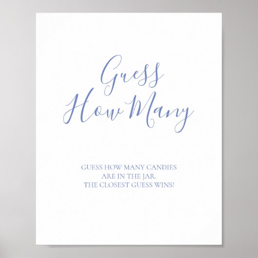 Blue Kipedia Guess How Manyキスポスター ポスター (正面)