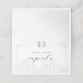 BLUE Korean Doljanchiフードメニューカード プレイスカード (外部開封)