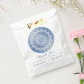 Blue Lace Mandala Wedding フェイバーバッグ (封をした状態)