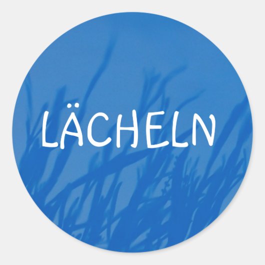 Blue, LÄCHELN ラウンドシール (正面)