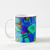 "blue lagoon" abstract coffee mug コーヒーマグカップ (左)