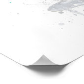 Blue Lagoon ‘Coupe’ Cocktail ポスター (角)