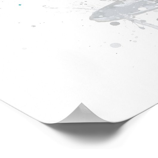 Blue Lagoon ‘Coupe’ Cocktail ポスター (角)