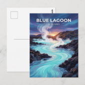 Blue Lagoon Iceland ポストカード (正面/裏面)