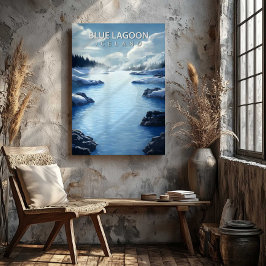 Blue Lagoon Iceland Destination Canvas Print キャンバスプリント
