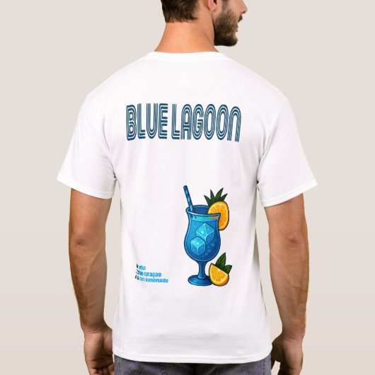 Blue Lagoon T-Shirt – Tropical Cocktail Tシャツ (裏面)