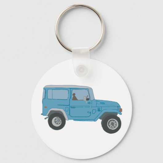 Blue Land Cruiser Keychain キーホルダー (裏面)
