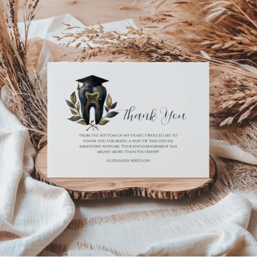 Blue Laurel Dental Graduation サンキューカード