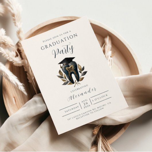 Blue Laurel Dental Graduation 招待状