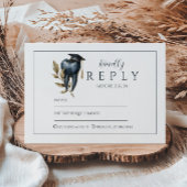 Blue Laurel Tooth Graduation Party 出欠カード