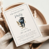 Blue Laurel Tooth Graduation Party 招待状