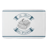 Blue Le Bain Duパリの歯ブラシ及びソープディスペンサー バスマット (正面)