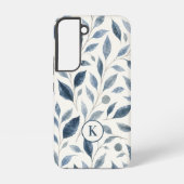 Blue Leaf Personalized  Samsung Galaxyケース (裏面)