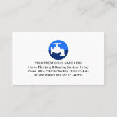 Blue Leaking Pipe Faucet Frame 名刺 (裏面)