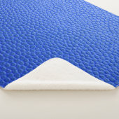 Blue leather skin texture skin シェルパブランケット (3/4)