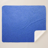 Blue leather skin texture skin シェルパブランケット (正面(横))