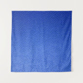 Blue leather skin texture skin タペストリー (正面(横))