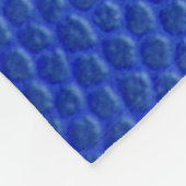 Blue leather skin texture skin フリースブランケット (角)