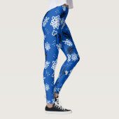 Blue leaves romantic garden レギンス (右)