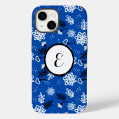 Blue leaves romantic garden Case-Mate iPhoneケース (裏面)