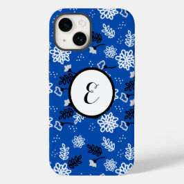 Blue leaves romantic garden Case-Mate iPhone 14ケース